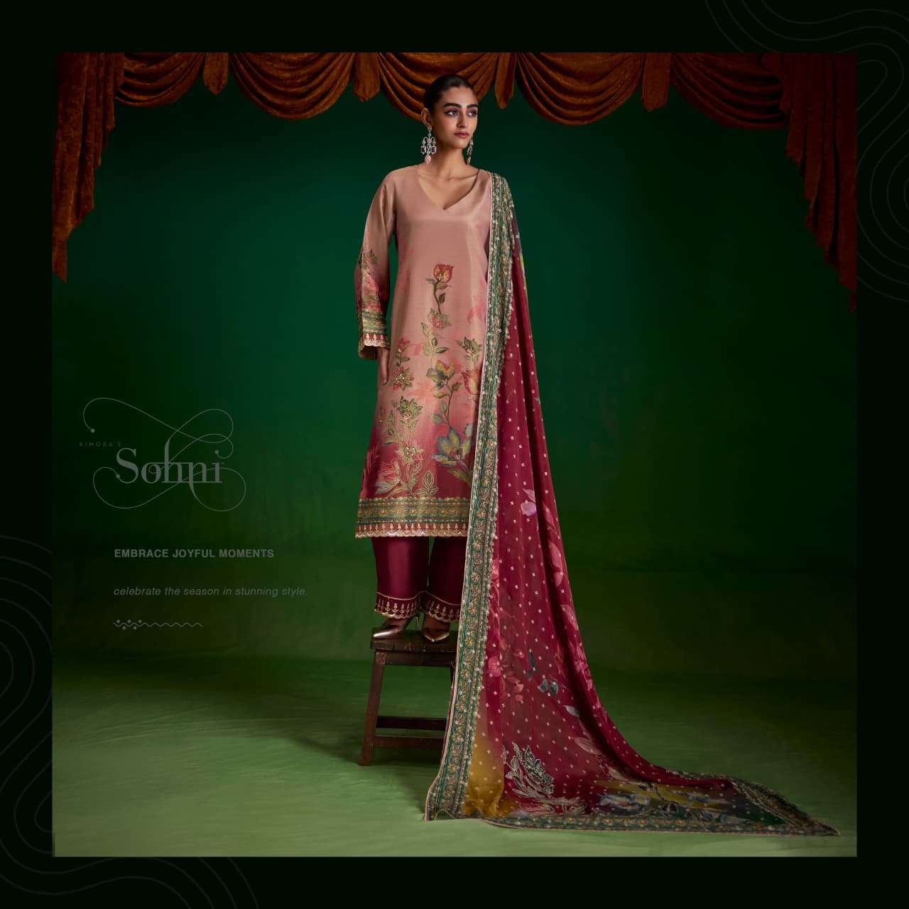 SOHNI SUFI VOL 100 RICH TYPE LIGHT DESIGN SALWAR SUIT UNSTITCH EXPORT